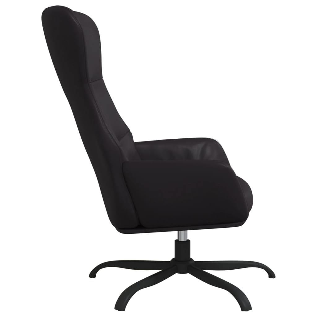 Sillón de relax de cuero sintético negro vidaXL