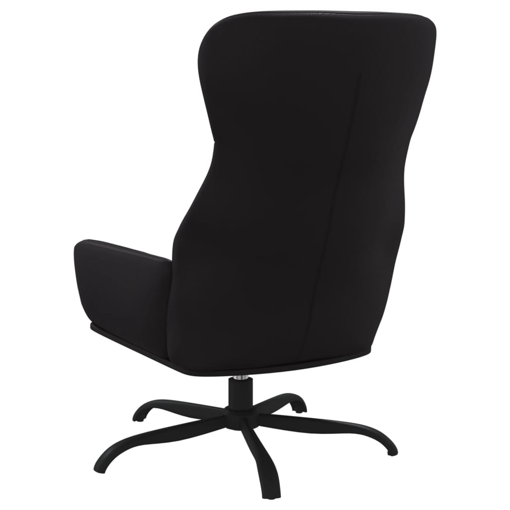 Sillón de relax de cuero sintético negro vidaXL