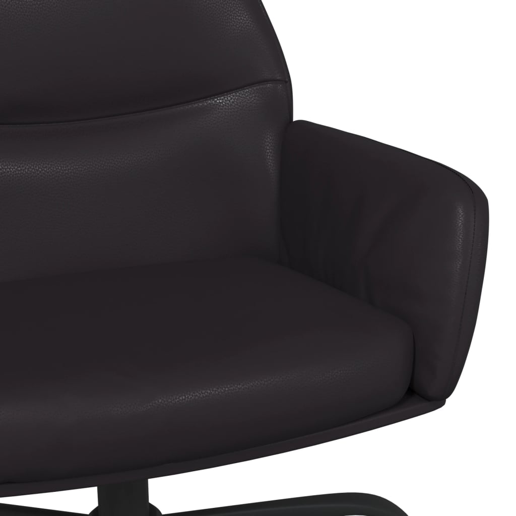 Sillón de relax de cuero sintético negro vidaXL