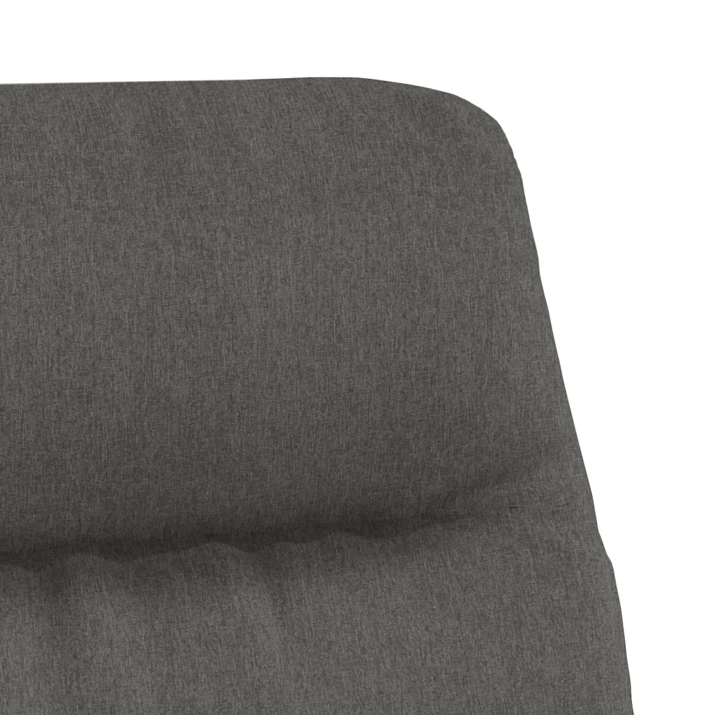 Sillón de relax de tela gris oscuro vidaXL