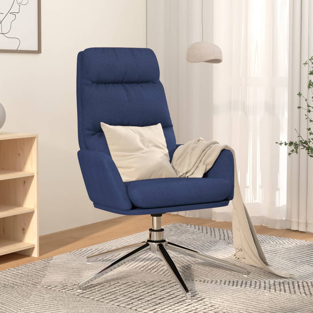 Vetonek Sillón de relax de tela azul