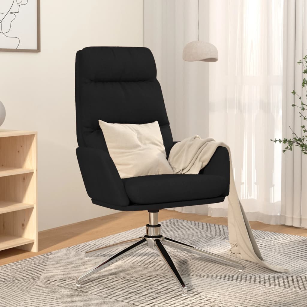 Vetonek Sillón de relax de tela negro