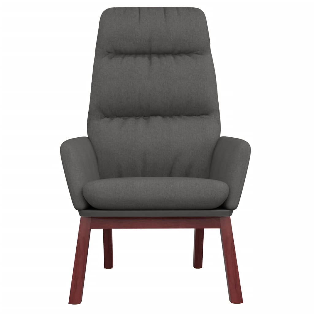 Sillón de relax de tela gris oscuro vidaXL