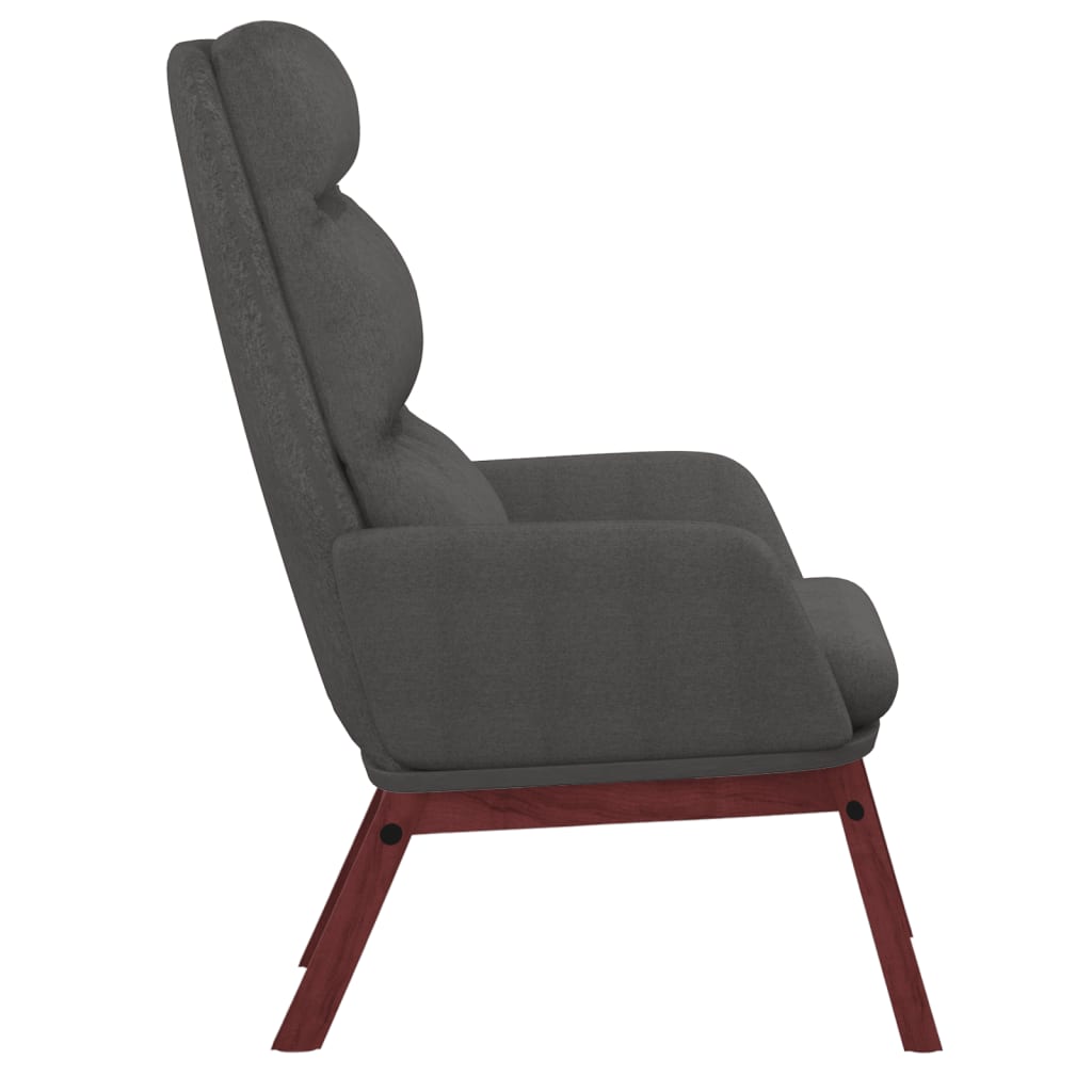 Sillón de relax de tela gris oscuro vidaXL