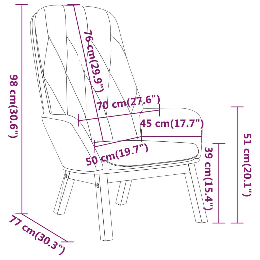 Sillón de relax de terciopelo gris claro vidaXL