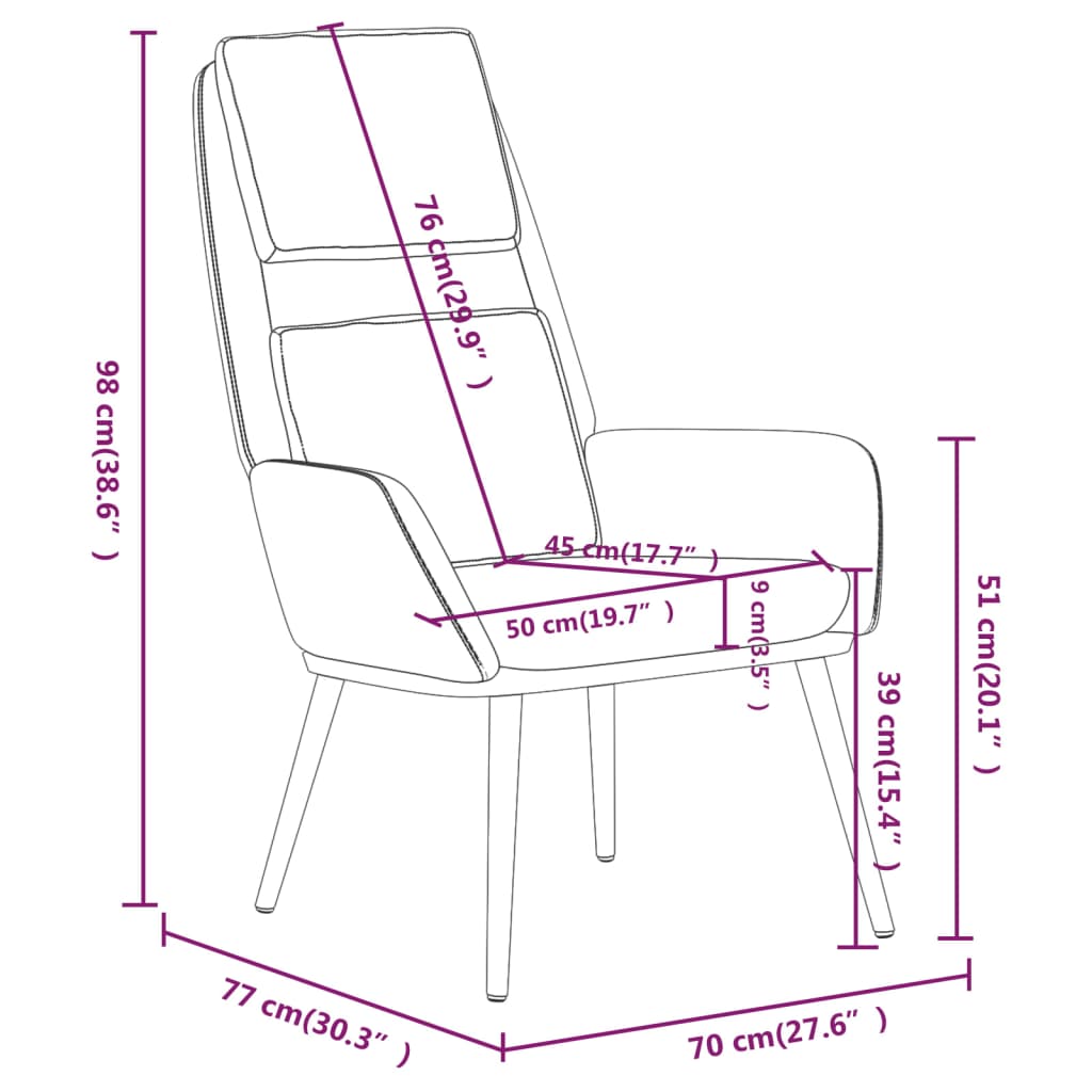 Sillón de relax de tela gris taupe vidaXL