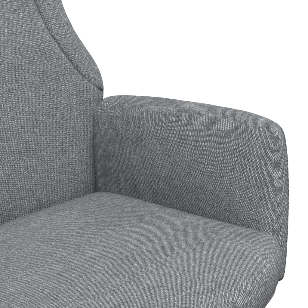 Sillón de relax de tela gris claro vidaXL