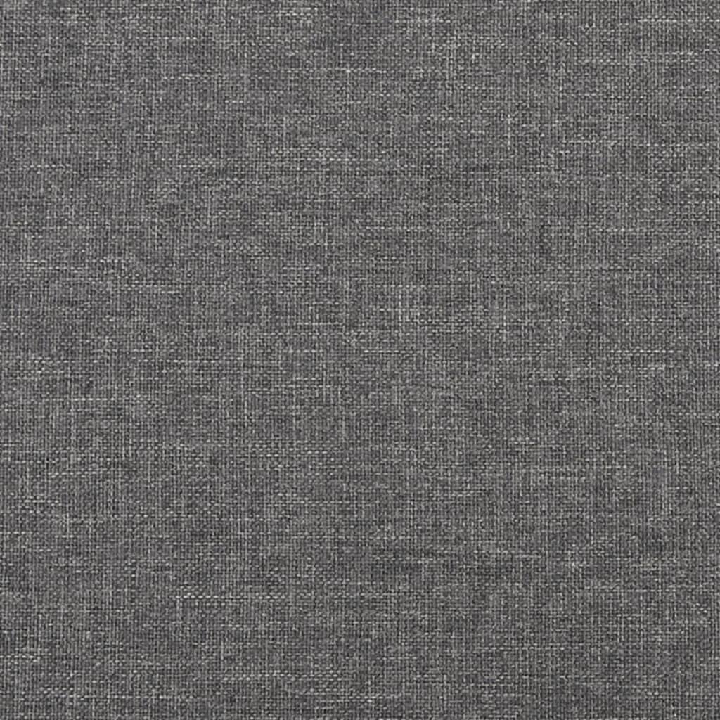 Reposapiés tela y cuero sintético gris claro 45x29,5x35 cm vidaXL