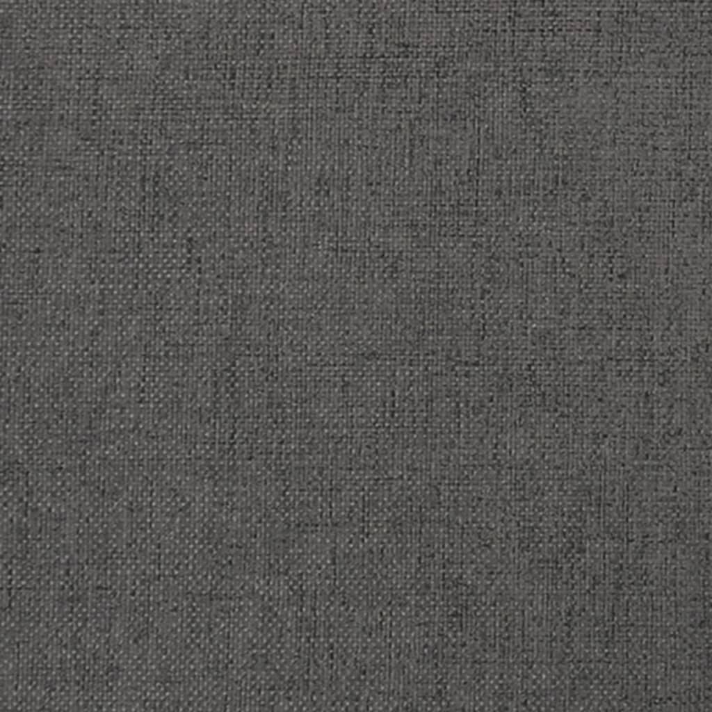 Reposapiés tela y cuero sintético gris oscuro 45x29,5x35 cm V4245 Vetonek