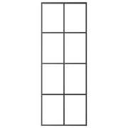 Puerta corredera vidrio esg y aluminio negro 76x205 cm v1144 - Vetonek