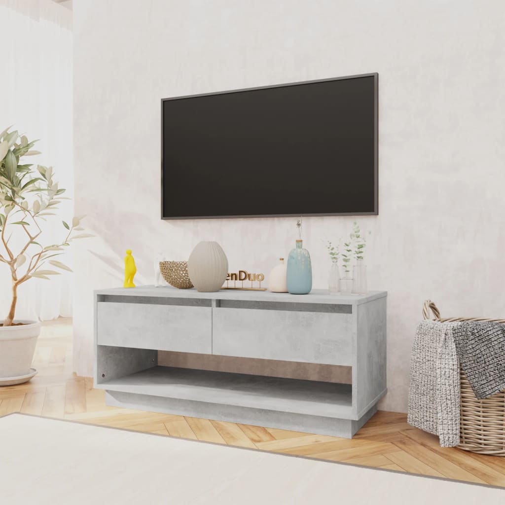 TV furniture gray wood 102x41x44 cm