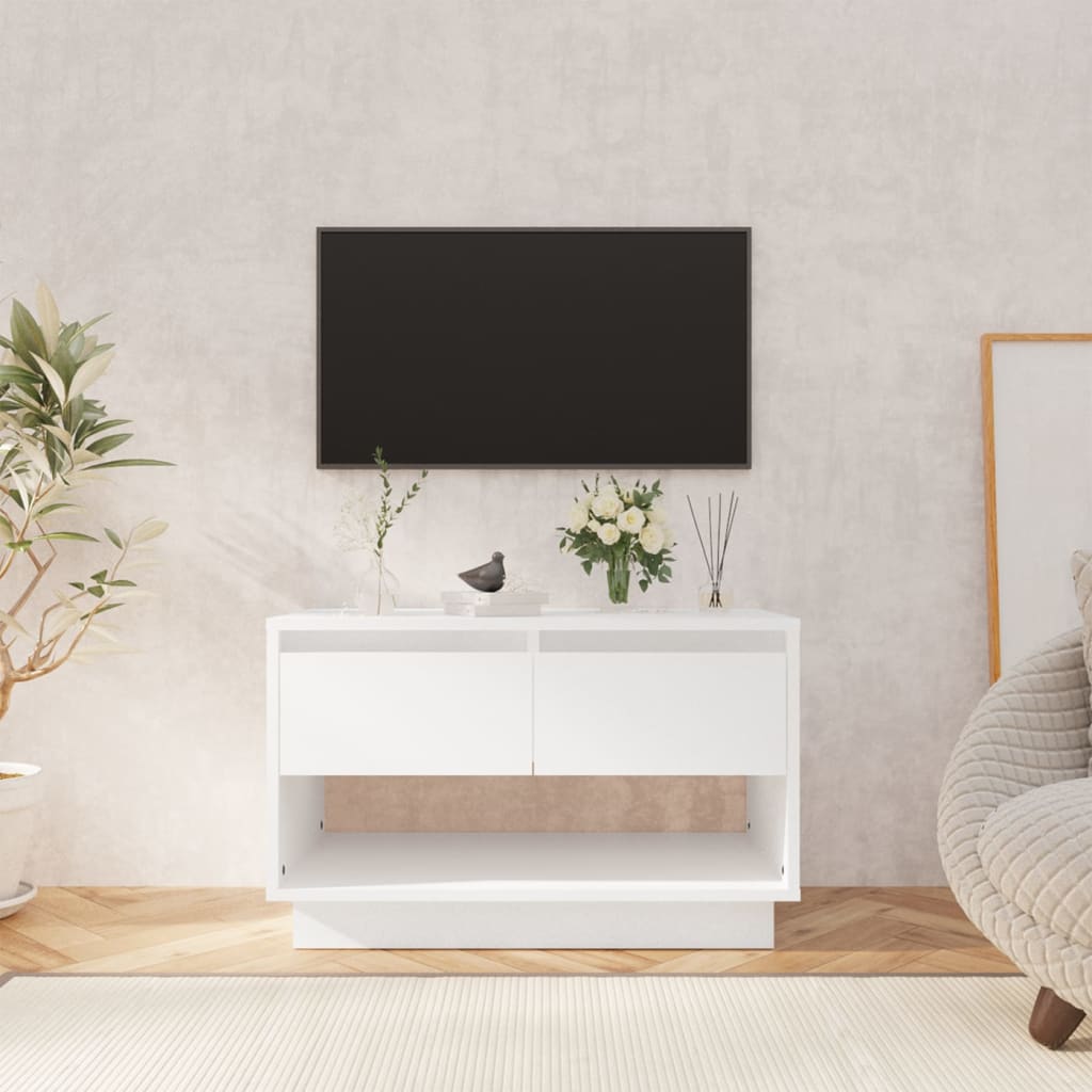 Vetonek Mueble para TV madera contrachapada blanco 70x41x44 cm