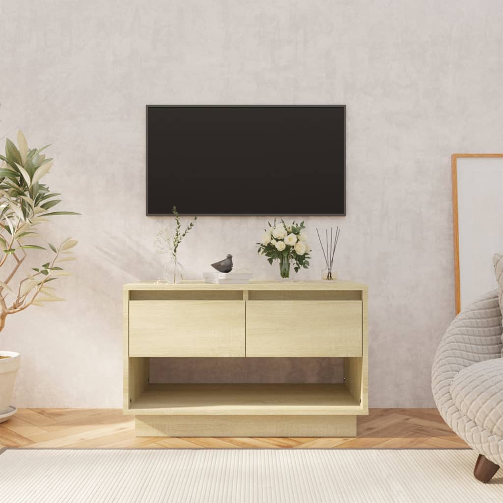 Vetonek Mueble para TV madera contrachapada roble Sonoma 70x41x44 cm