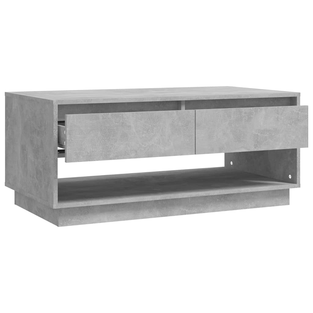 Mesa de centro madera gris hormigón 102,5x55x44cm