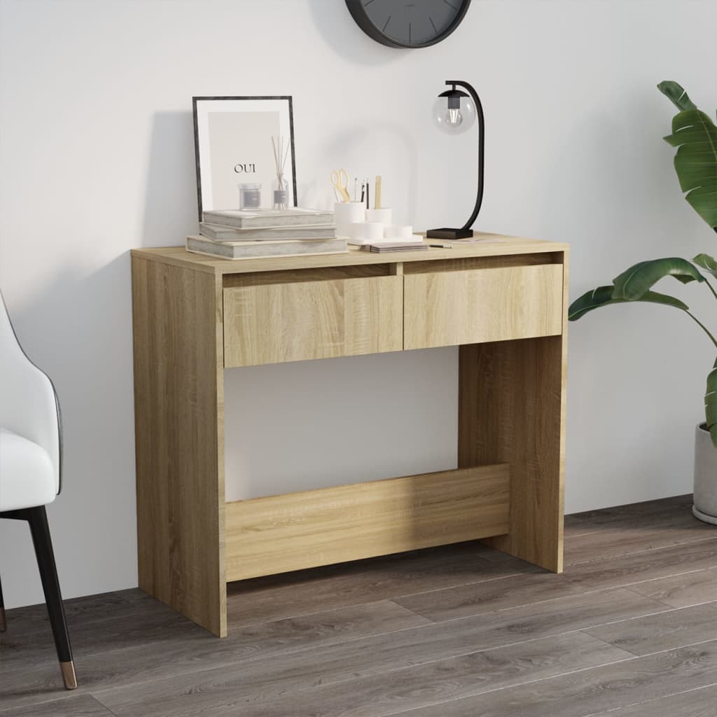 Vetonek Mesa consola de madera contrachapada roble Sonoma 89x41x76,5 cm