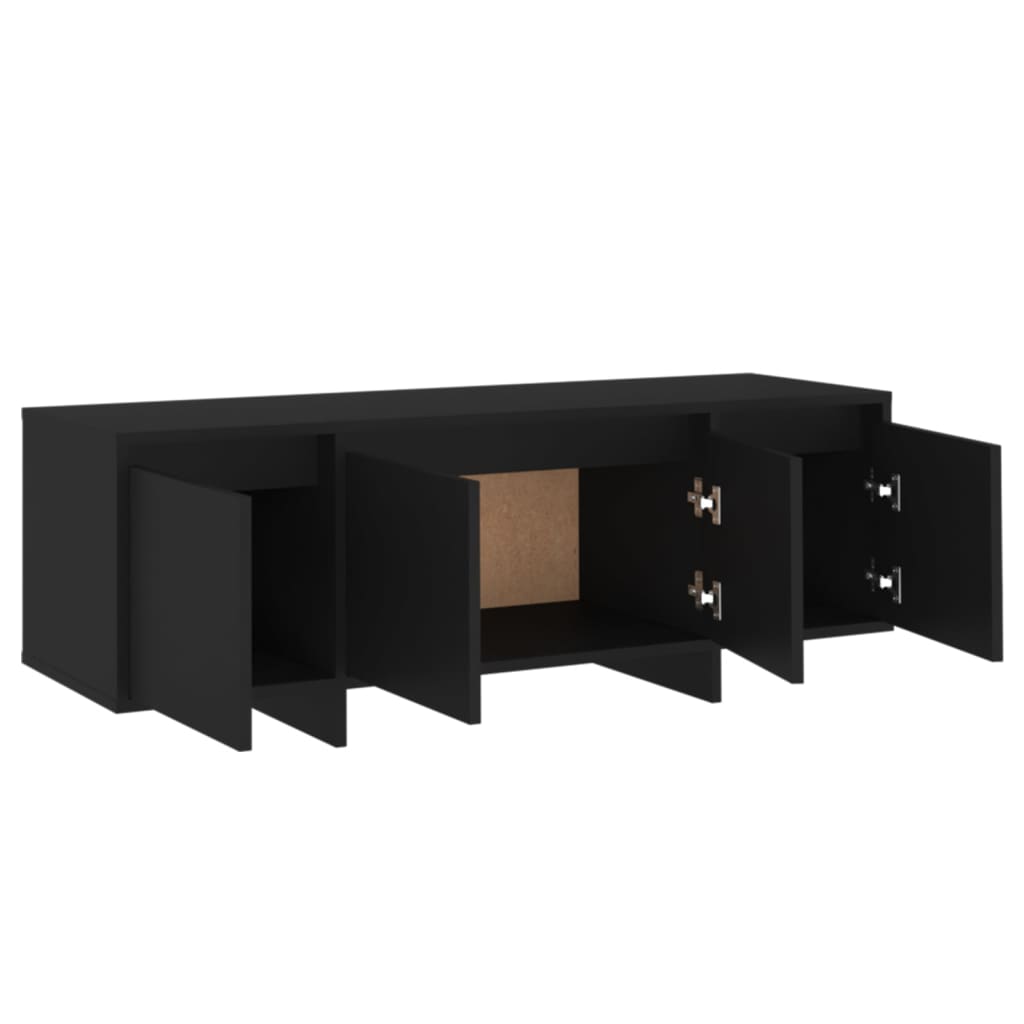 Mueble para TV madera negro 120x30x40,5 cm vidaXL