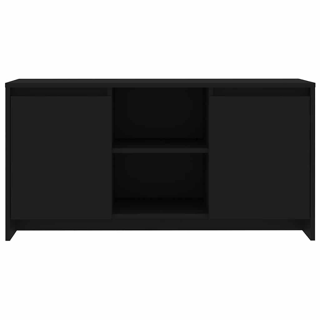 TV furniture Black wood 102x37,5x52.5 cm