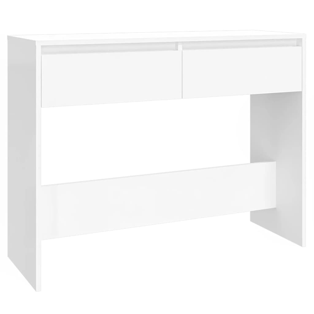 Mesa consola madera de ingeniería blanca 100x35x76,5 cm - Vetonek