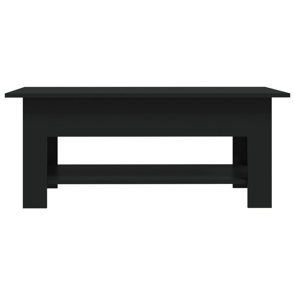 Black Engineering Wood Center Table 102x55x42 cm