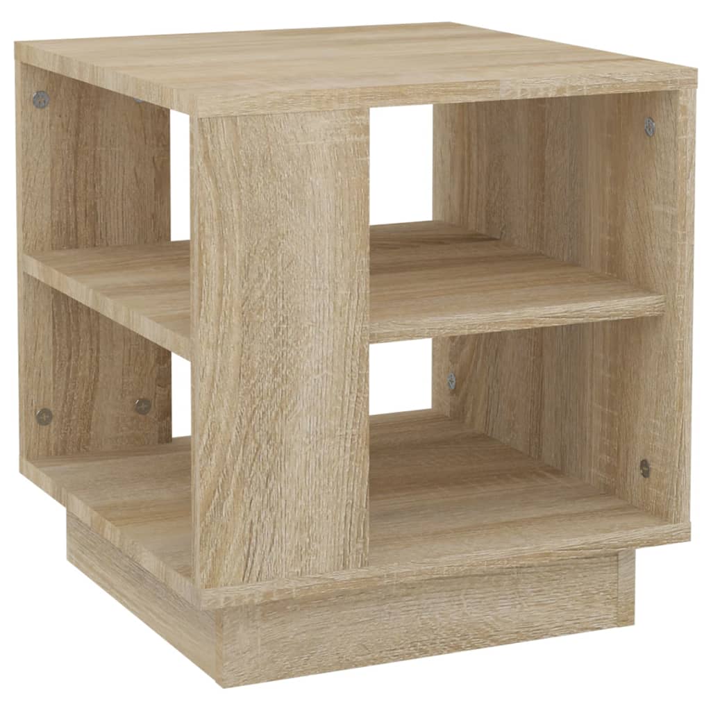 Mesa de centro madera de ingeniería roble Sonoma 40x40x43 cm vidaXL