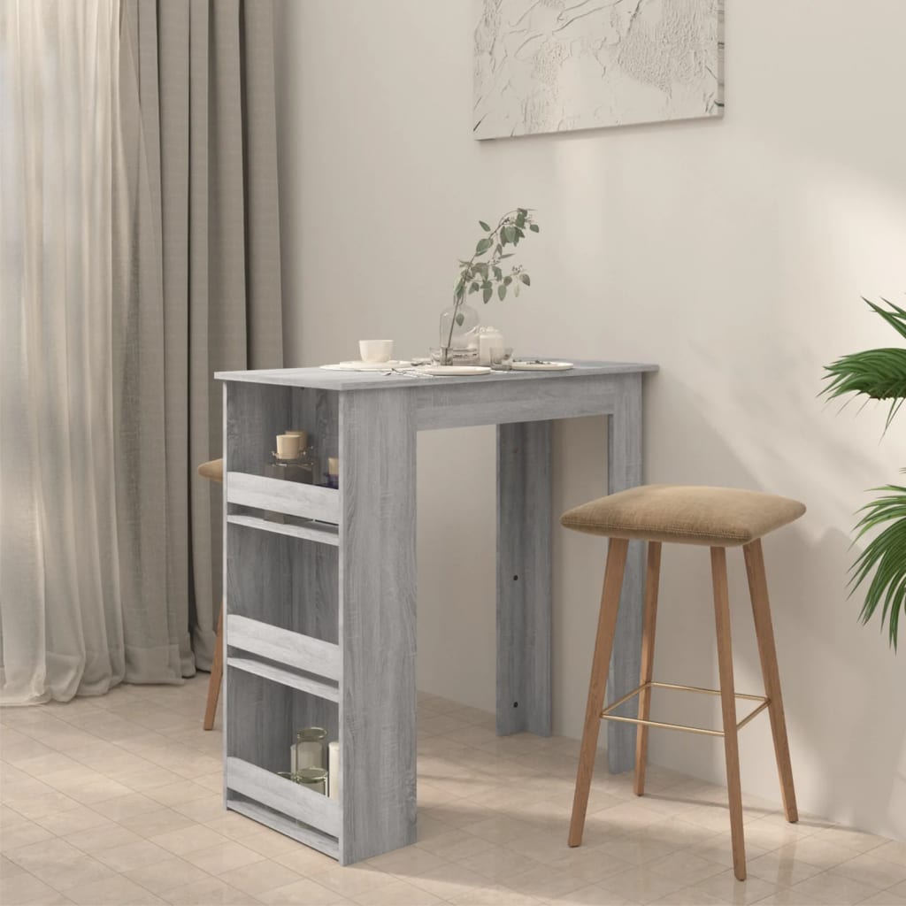 Table with gray shelf Sonoma 102x50x103.5 cm