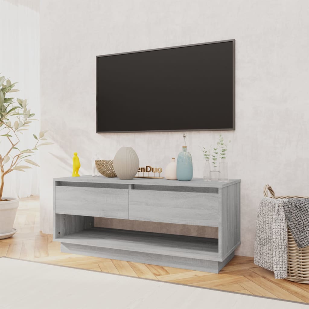 Sonoma Gray Engineering Wood TV furniture 102x41x44 cm