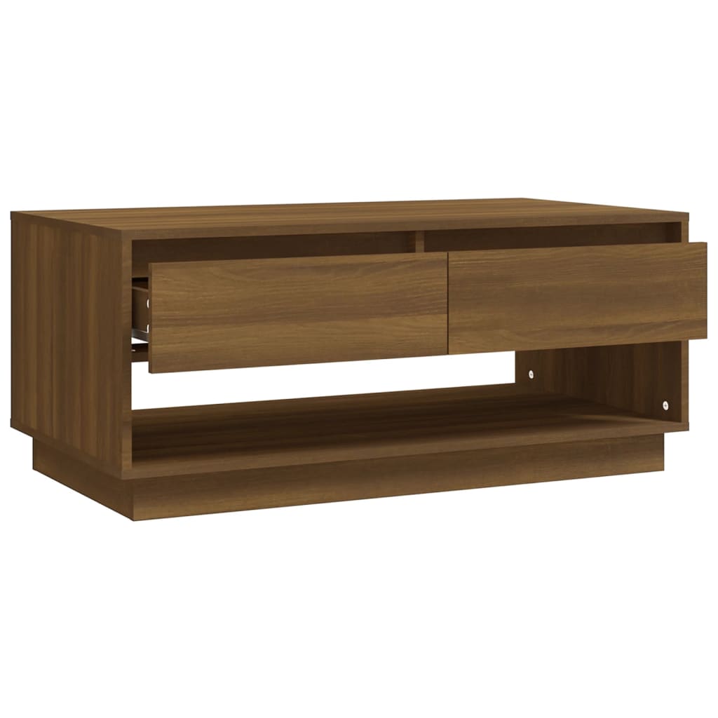 Brown Engineering Wood Center Table 102.5x55x44 cm