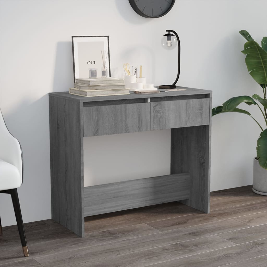 Vetonek Mesa consola madera de ingeniería gris Sonoma 89x41x76,5 cm