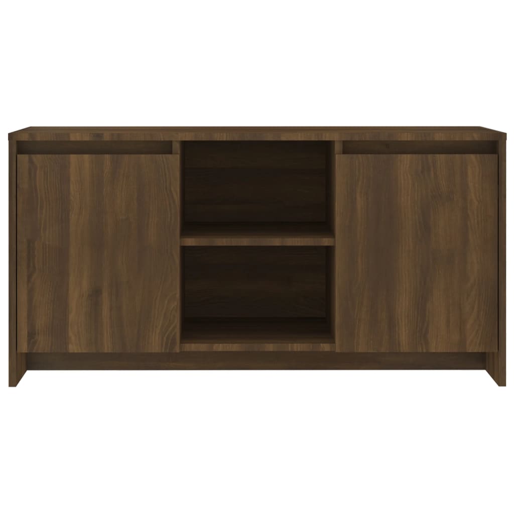 Mueble de TV madera de ingeniería marrón roble 102x37,5x52,5cm