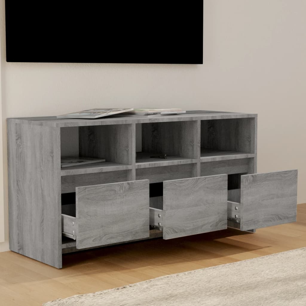 TV furniture Sonoma Gray Engineering wood 102x37,5x52.5 cm