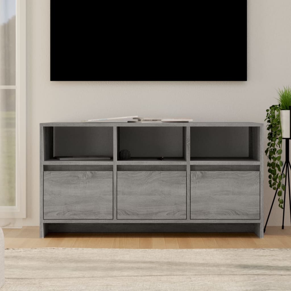 Vetonek Mueble de TV madera de ingeniería gris Sonoma 102x37,5x52,5 cm