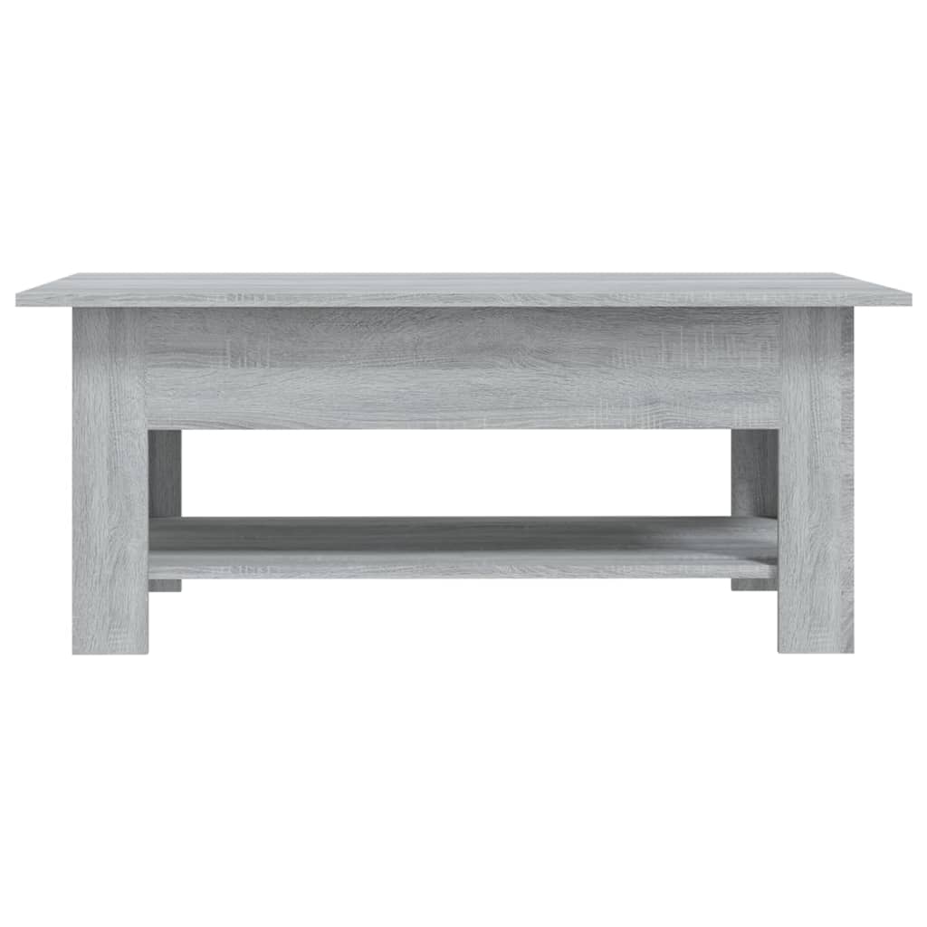 Mesa de centro madera de ingeniería gris Sonoma 102x55x42 cm