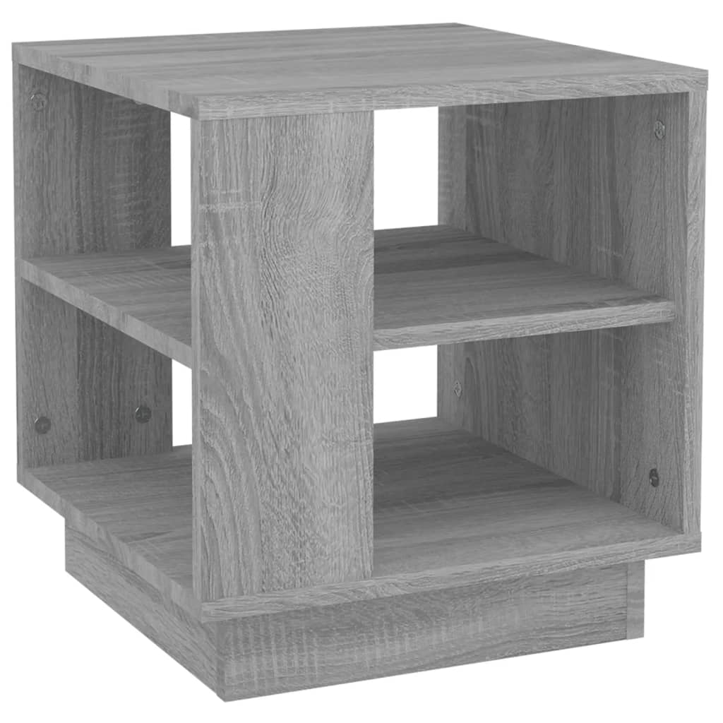 Mesa de centro madera de ingeniería gris Sonoma 40x40x43 cm vidaXL