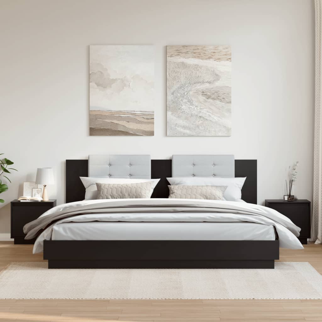 Tables de chevet 2 pcs bois de pin noir massif 40x30x40 cm v0115 Vetonek