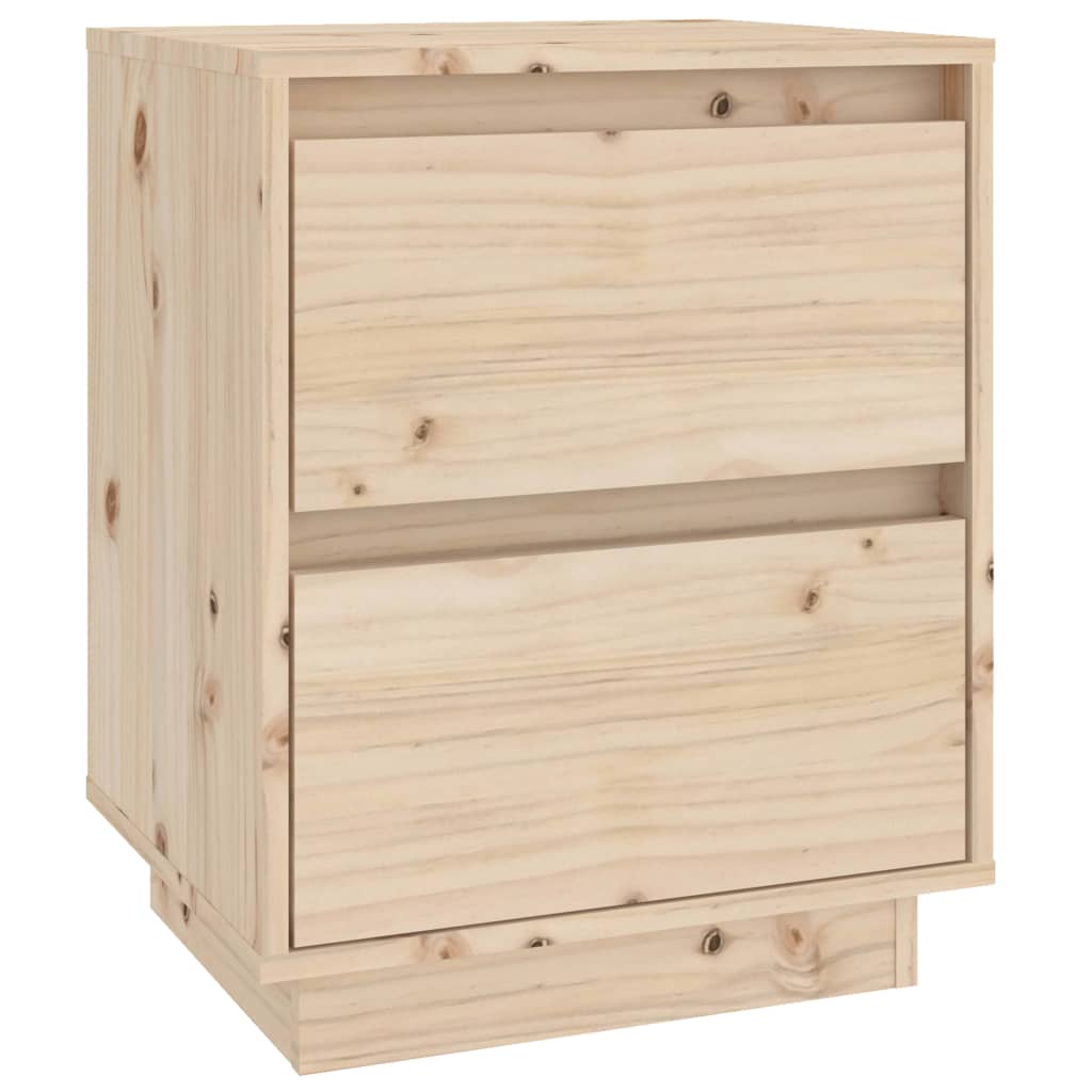 Mesitas de noche 2 uds madera maciza de pino 40x35x50 cm vidaXL