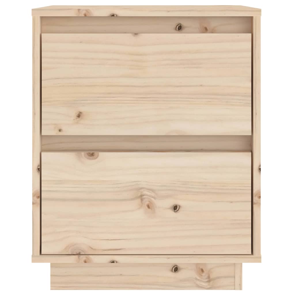 Mesitas de noche 2 uds madera maciza de pino 40x35x50 cm vidaXL