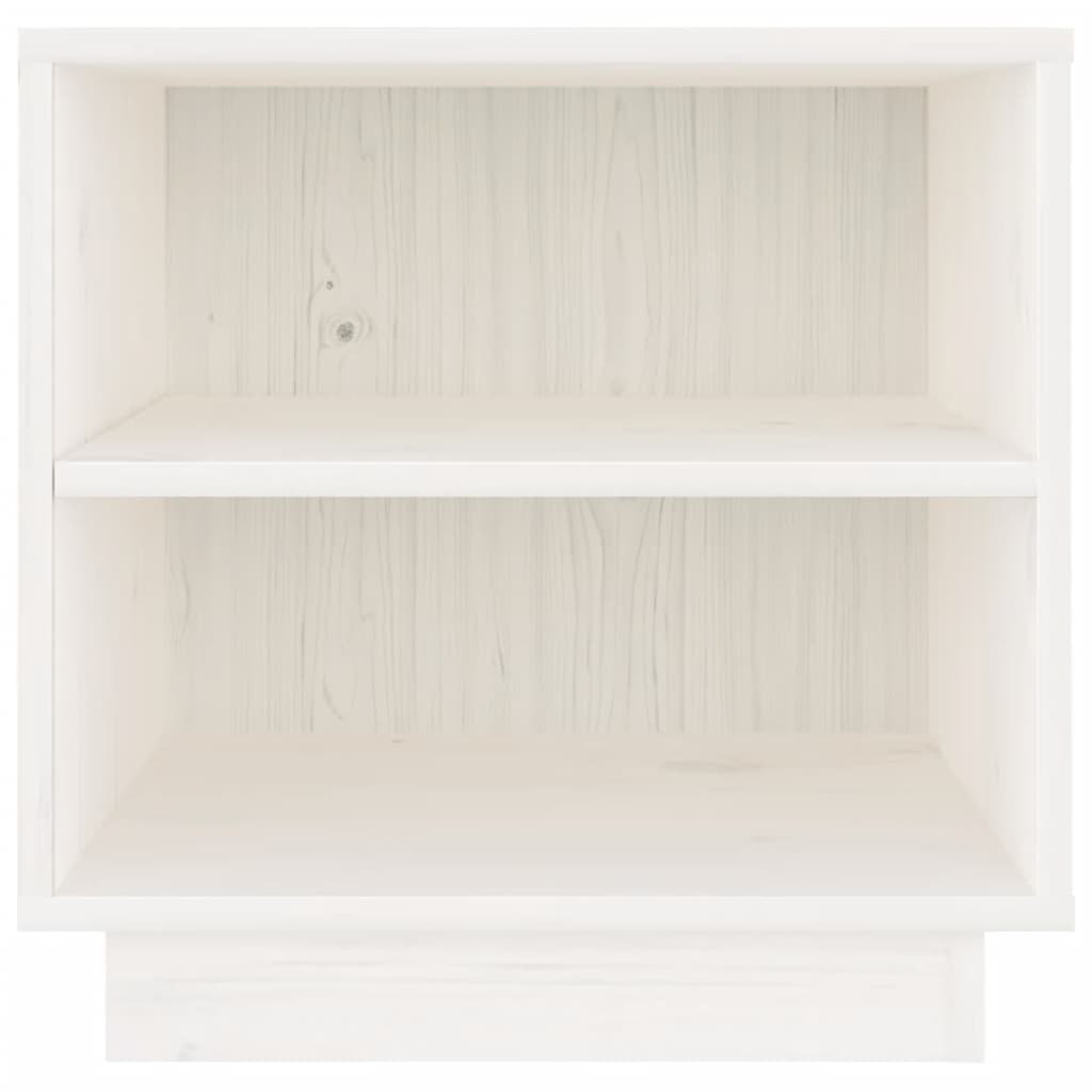 Mesitas de noche 2 uds madera maciza de pino blanco 40x34x40 cm vidaXL