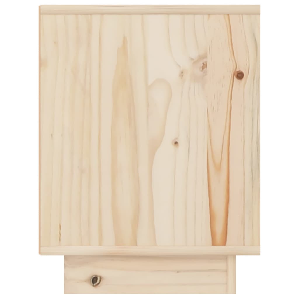 Mesita de noche de madera maciza de pino 40x30x40 cm vidaXL