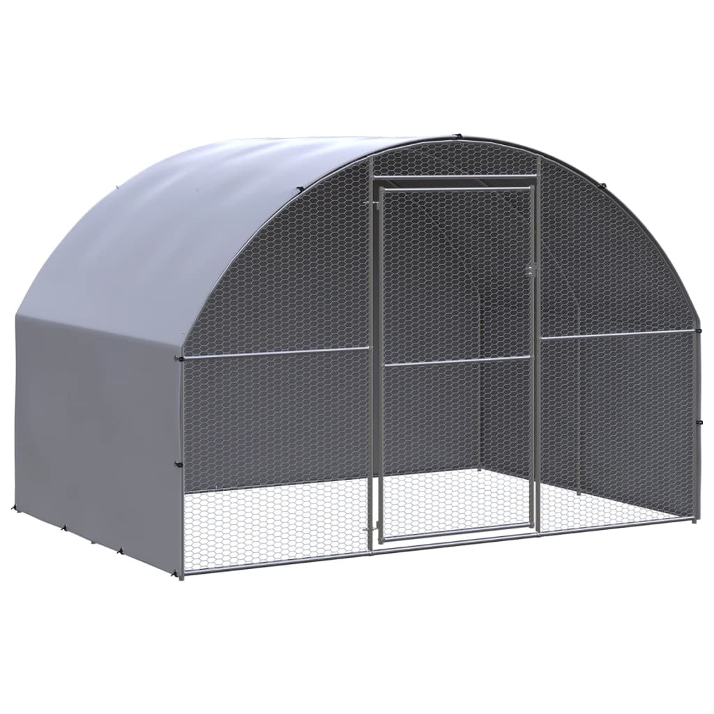 Vetonek Gallinero de exterior de acero galvanizado 3x2x2 m