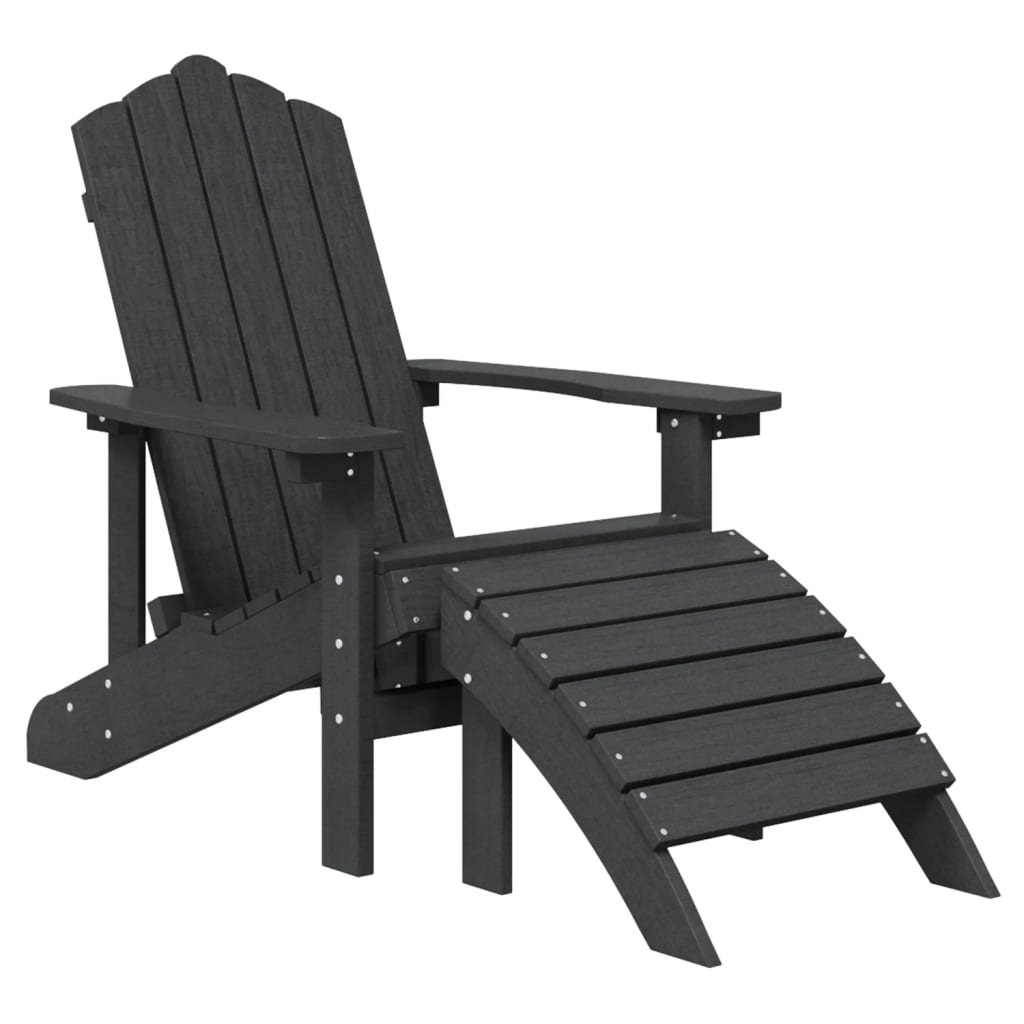 Adirondack 2 -uds Chaises de jardin avec anthracite HDPE repos