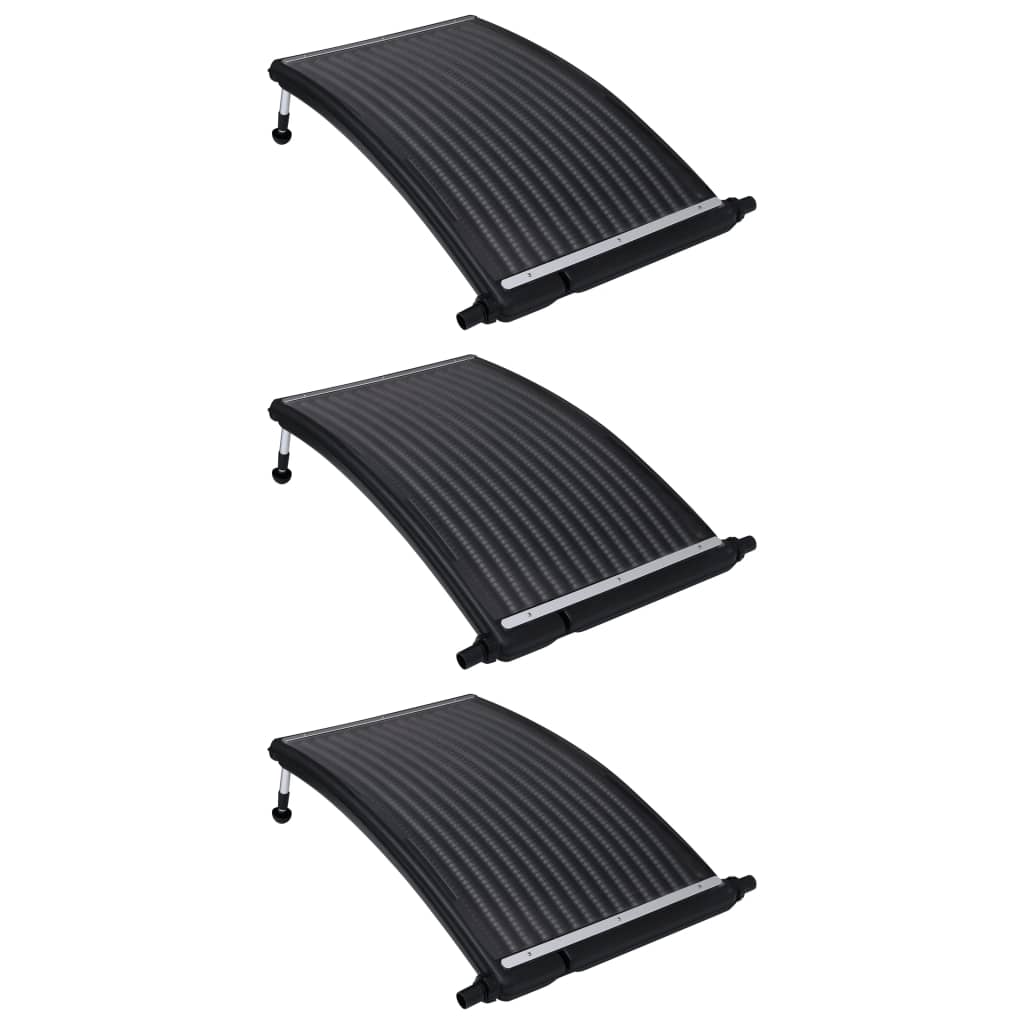 Vetonek Paneles calefactores solares de piscina curvos 3 uds 110x65 cm