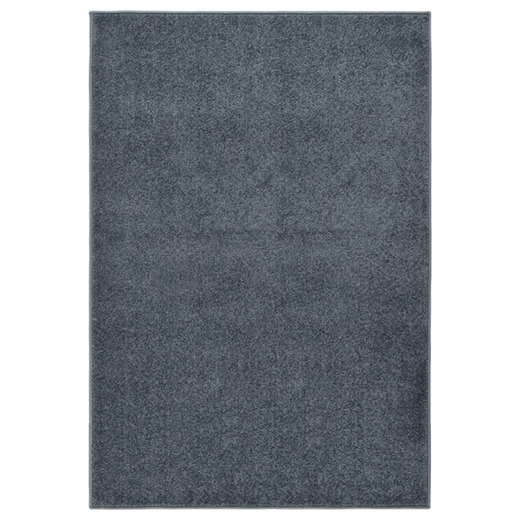 Vetonek Alfombra de pelo corto gris antracita 160x230 cm