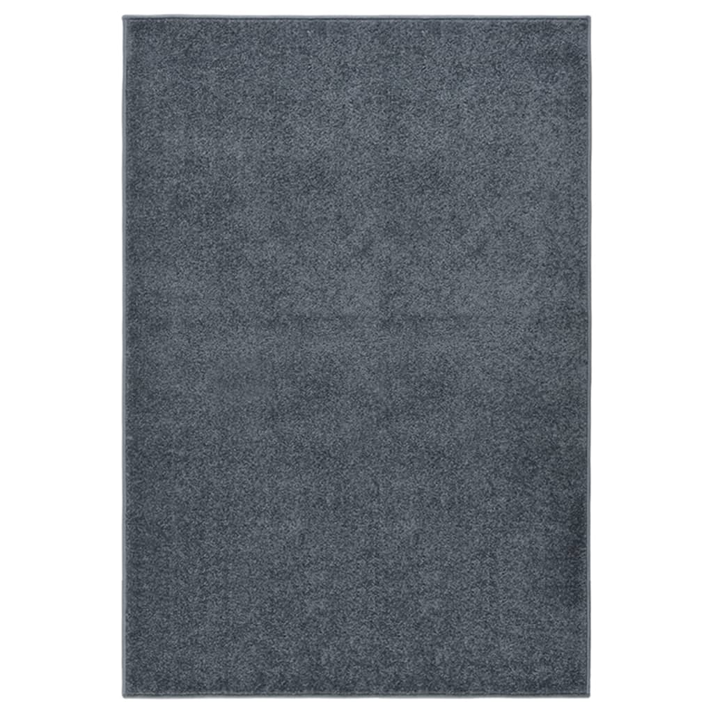 Vetonek Alfombra de pelo corto gris antracita 200x290 cm