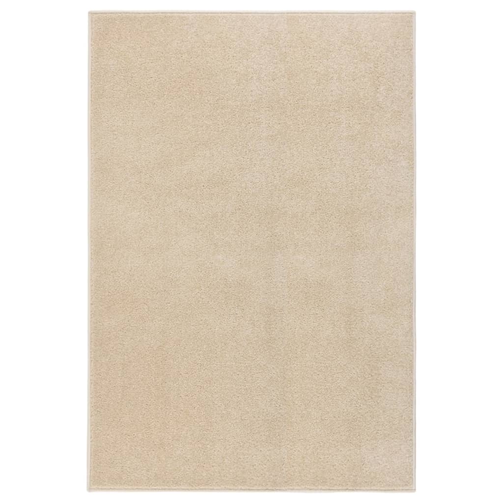 Vetonek Alfombra de pelo corto beige 160x230 cm