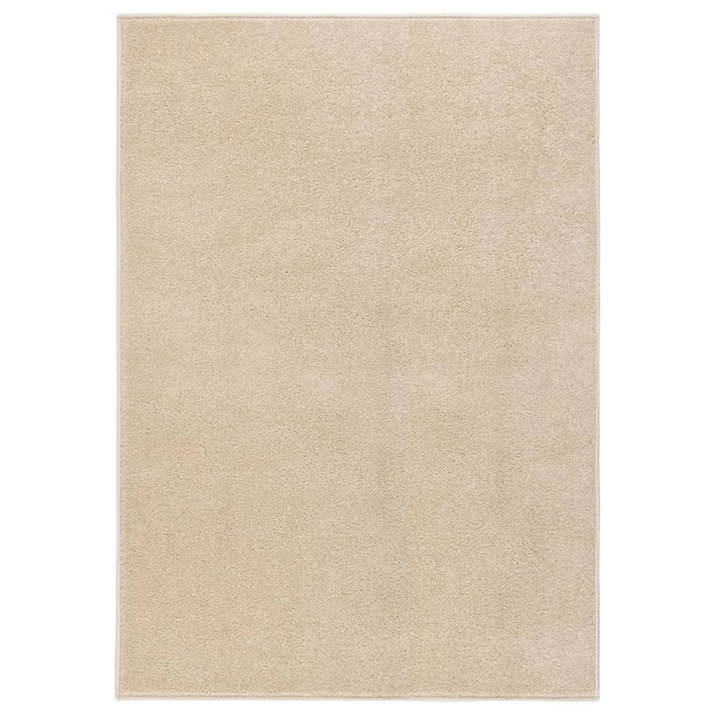 Vetonek Alfombra de pelo corto beige 240x340 cm