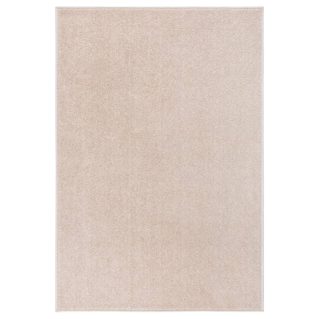 Vetonek Alfombra de pelo corto beige oscuro 160x230 cm