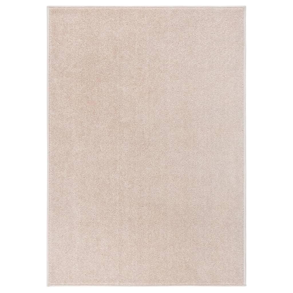 Vetonek Alfombra de pelo corto beige oscuro 240x340 cm