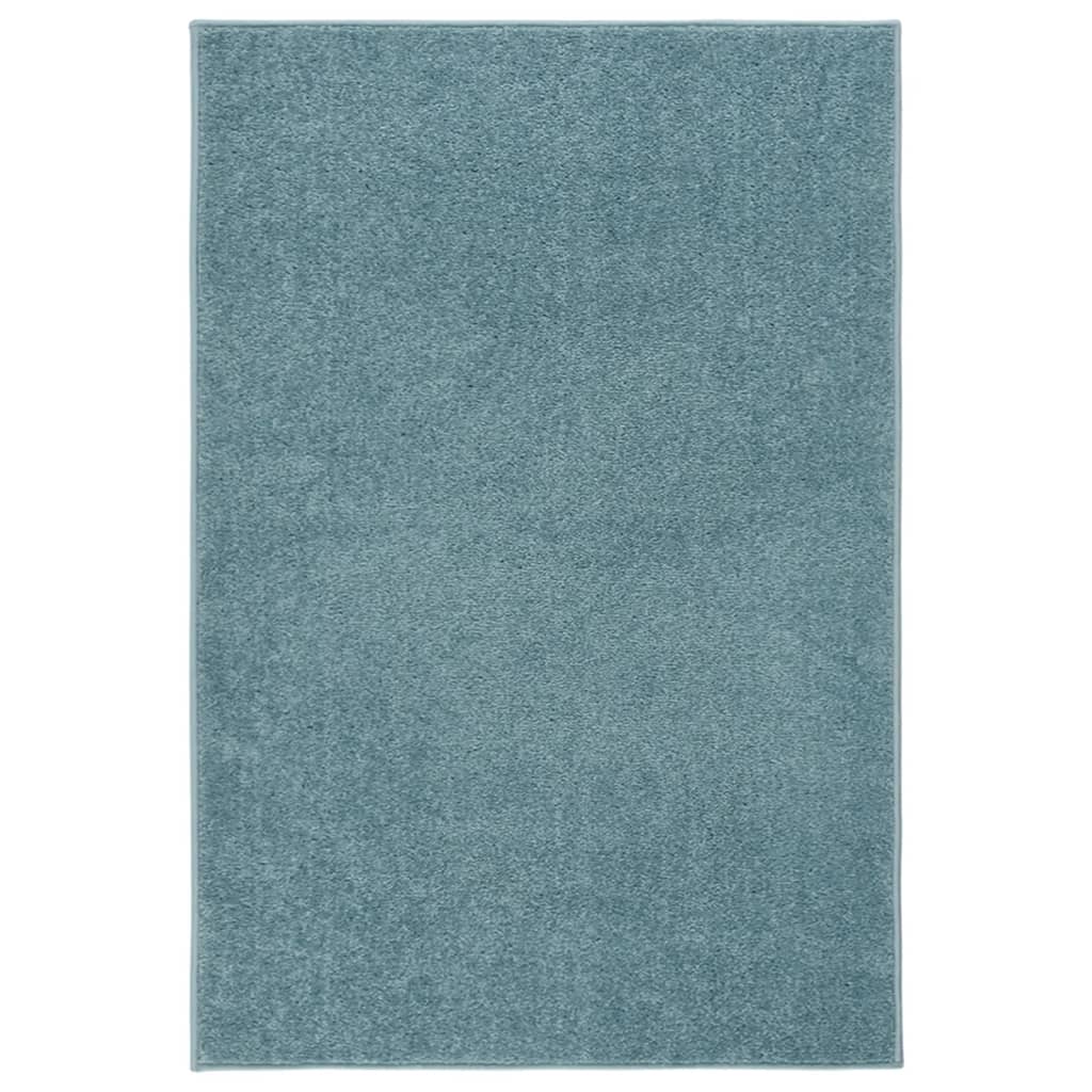 Vetonek Alfombra de pelo corto azul 160x230 cm