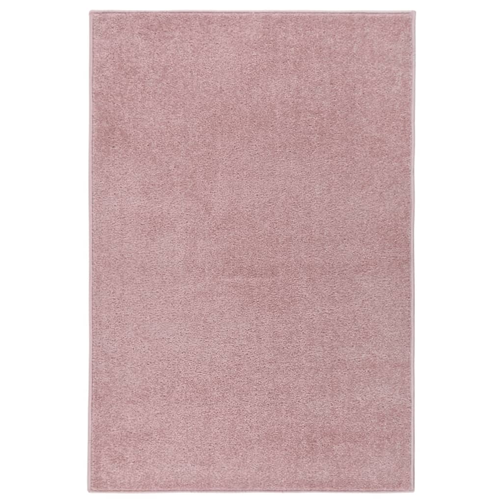 Vetonek Alfombra de pelo corto rosa 200x290 cm