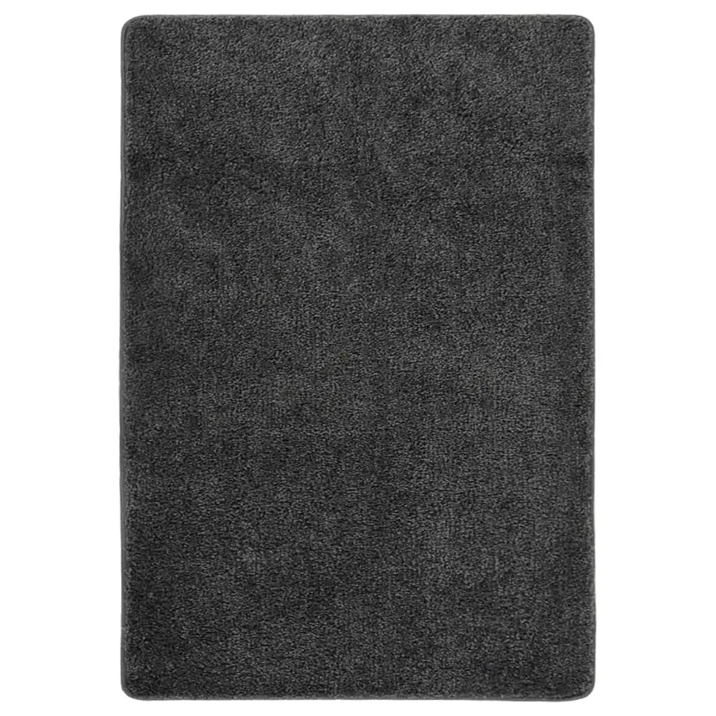 Vetonek Alfombra peluda antideslizante gris oscuro 120x170 cm